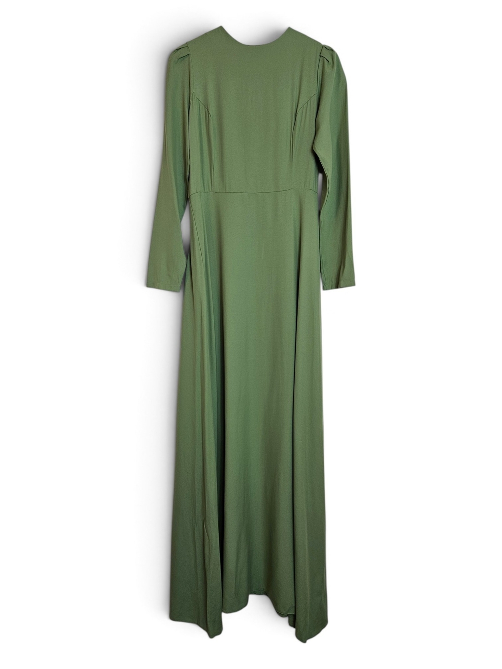 Piennar Yasemin Tarhan EU 38 US6 Modest A-Line Maxi Dress Long Sleeve Sage Green